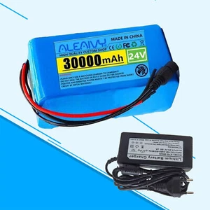 7S3P 24V 30Ah Electric Li-ion Battery Pack Bicycle Charger 30000mAh Battery NEW - Picture 1 of 15