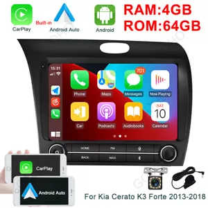 Android Car Radio Stereo For Kia Cerato K3 Forte 2013-2018 GPS Navi BT Carplay - Picture 1 of 24