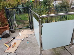 Balkongeländer Edelstahl VSG Glas Balkon Geländer - Bild 1 von 24