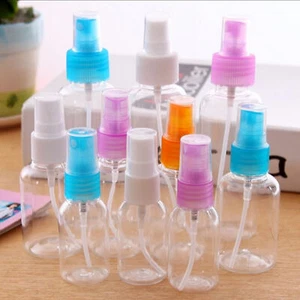 Pack de 20 botellas de viaje en aerosol de plástico transparente vacío con atomizador en aerosol de color - Imagen 1 de 8