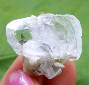 Gran cristal de aguamarina berilo azul claro con mineral de albita Xuebaoding China 2785 - Imagen 1 de 6
