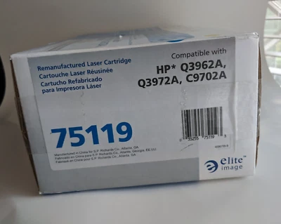ELITE IMAGE 75119 YELLOW TONER CARTRIDGE-NEW - Image 1 of 2