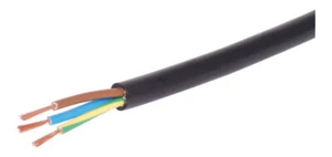 17AWG 3 Core 10A 240V AC Mains Flex Cable Black - 100m - Picture 1 of 1
