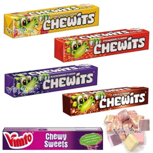 CHEWITS FRUIT SALAD STRAWBERRY COLA BLACKCURRAT VIMTO CHEWY SWEETS RETRO - Picture 1 of 7