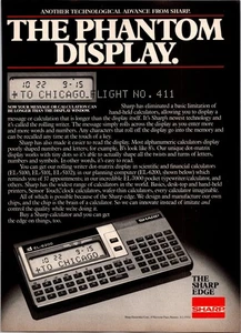 VINTAGE 1980 SHARP EL-6200 CALCULATOR PRINT AD - Picture 1 of 1