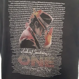 Michael Jackson One The King Of Pop Adult Mens M Black Sleevless T Shirt Band - Picture 1 of 9