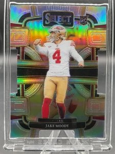 2023 Panini Select JAKE MOODY (RC) Concourse Silver Prizm DIE-CUT #90 49ers - Picture 1 of 6