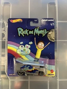 Hot Wheels Rick & Morty Volkswagen Drag Bus Silver Diecast Pop Culture 4/5 - Picture 1 of 14