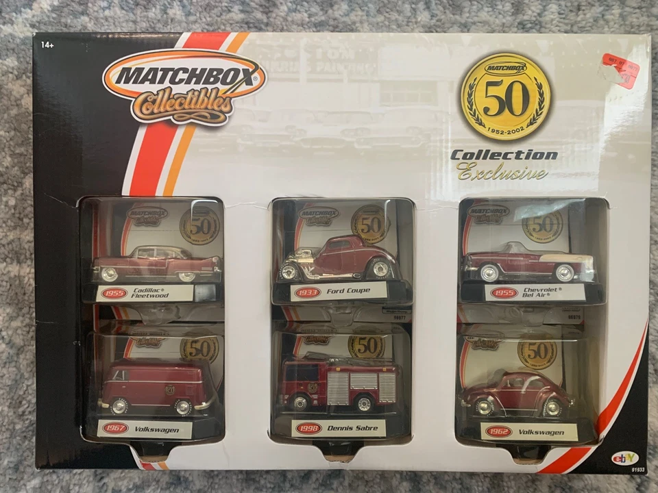Matchbox Collectibles 2001 colección 50 aniversario exclusivo conjunto de 6 coches 1:64 Foto 1 de 2