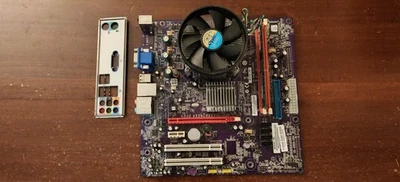 Scheda madre ECS  MCP73VT-PM + CPU Intel  + RAM + Dissipatore - Immagine 1 di 4