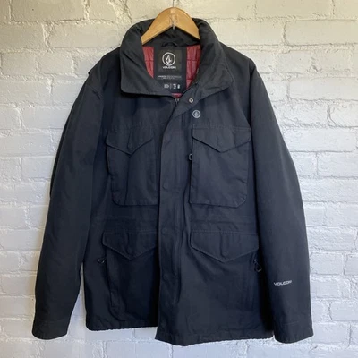 Volcom Orlander TDS Mid Length Chore Jacket Mens Large Black - Image 1 of 4