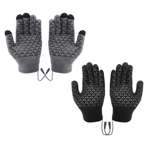 Heated Gloves 1 Pair 5V Full Finger Electric Thermal Gloves Full Finger amazing - Picture 1 of 10