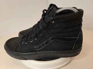Vans Sk8-Hi schwarz High Top Freizeit Skateboard Schuhe Spitze Gr. Herren 7 abgenutzt - Bild 1 von 10
