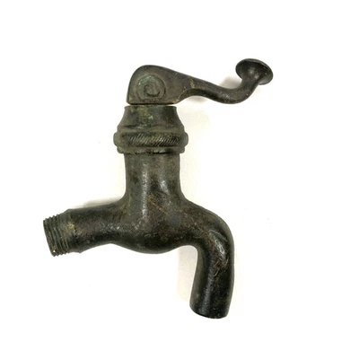 Grifo de grifo de válvula de grifo de latón o bronce antiguo Foto 1 de 4