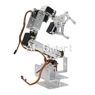 ROT3U 6DOF Aluminium Robot Arm Mechanical Robotic Clamp Claw Kit for Arduino - Image 1 of 4