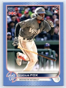 LUCUIS FOX 2022 Topps UK Edition Blue PARALLEL RC /75 #180 - Picture 1 of 3