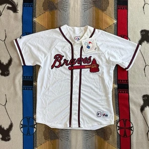Vintage Atlanta Braves Makestic Genuine Baseball Jersey Adult Large NWT! Blank - Picture 1 of 9