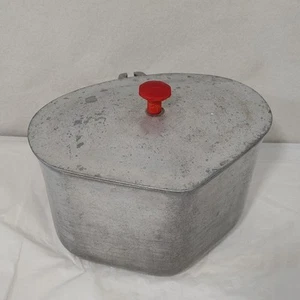 Super Maid Cookware Vintage Triangle Cast Aluminum Cooking Pot & Lid NO Handle - Picture 1 of 16