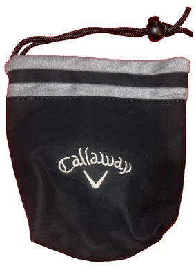 Callaway Golf Valuables Bag Cinch Pouch Keys Balls Money Accessories Black NEW