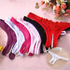 Underwear Night Crotchless Sexy Lace G-string Panties Thongs Open Crotch Pearl