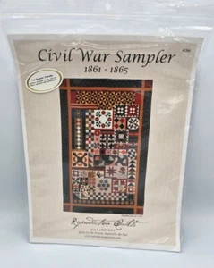 Bürgerkrieg Sampler 1861-1865 Quilt Muster #204 62x98" Fat Quarter Friendly - Bild 1 von 2