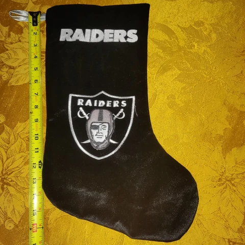 NFL Oakland Raiders Holiday Christmas Stocking Vintage look Cover