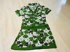 Vintage 90s Summer United Colors Of Benetton Floral Holiday Beach Sun Dress 12