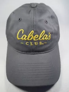 Cabela's Club Gray Adjustable Baseball Cap Hat New - Picture 1 of 9