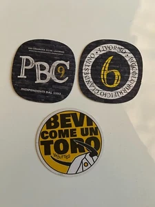 3 sottobicchieri Birra Artigianale BUTTIGA e PICCOLO BIRRIFICIO CLANDESTINO - Imagen 1 de 1