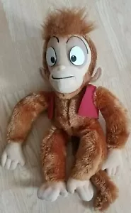 Chaleco de peluche de colección años 90 Aladdin 16" Abu Monkey Disney sombrero de Fez - Imagen 1 de 8