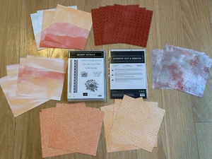 NEW Stampin Up Desert Details Cling Stamps + Matching Dies + 24 sheets 6x6 DSP - Picture 1 of 6