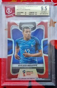 2018 Panini Prizm World Cup Kylian Mbappe Red Prizm /149 BGS 9.5 subx2 BGS 10 
