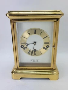 Rapport Four Glass Musical Mantel Clock 9 Jewel- German with Key - Bild 1 von 15