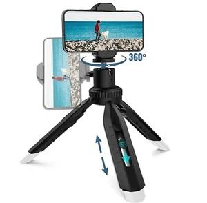 RealPlus TT-M46 Plegable Mini Portátil iPhone Android Teléfono Trípode - Negro N - Imagen 1 de 1