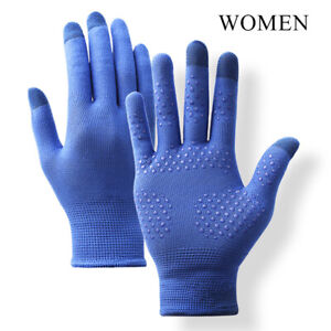 Women Men Outdoor Sun Protection Uv Driving Mittens Non-Slip Touch Screen Gloves