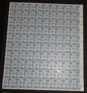 Scott #1034 Bunker Hill Sheet of 100 Stamps - MNH - P#26310 (LR) ISSUED IN 1959 - Picture 1 of 2