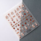 Cute Retro Rabbit 5D Nail Sticker Decal Nail Art Adhesive DIY Manicure Decor-xp