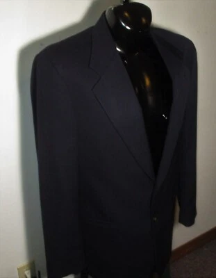 GIVENCHY Monsieur Navy Blue Wool Blazer Suit Jacket Size 44 Long - Image 1 of 4