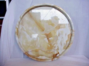 14" KRAFT QUARRY ROOUND SERVING TRAY VINYL PLASTIC - Picture 1 of 2