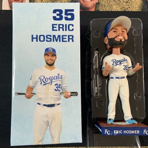 2016 Kansas City Royals Eric Hosmer All Star MVP Bobblehead in Box Season Ticket Cover