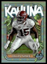 Dallas Turner 2023 Bowman University Chrome Big Kahuna SP Alabama Crimson Tide