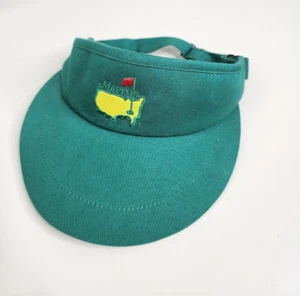 Vintage masters golf tournament green logo visor american needle USA adjustable - Picture 1 of 9