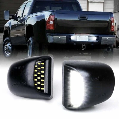 For 00-06 Chevy Tahoe Suburban GMC Yukon XL LED License Plate Light Lamp Pair Foto 1 de 4