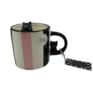 Petal And Pearl Mug With Peek A Boo Cat Inside Mug And Handle, - Picture 1 of 5