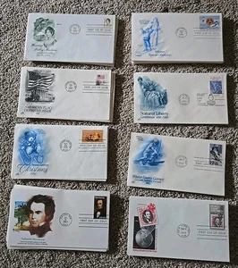 Lot of 81 First Day Cover Issue USPS Stamp Envelopes ~ 1980-1989 ~ Various - Picture 1 of 1