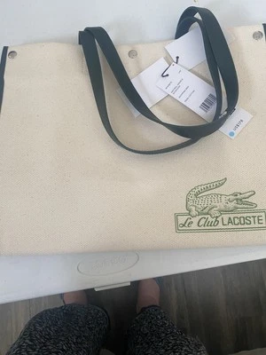 Bolso de compras exterior 100 % algodón Lacoste NF4188TD L43 Foto 1 de 2