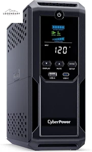 CP1500AVRLCD3 Intelligent LCD UPS System, 1500VA/900W, 12 Outlets, 2 USB Ports, - Picture 1 of 12