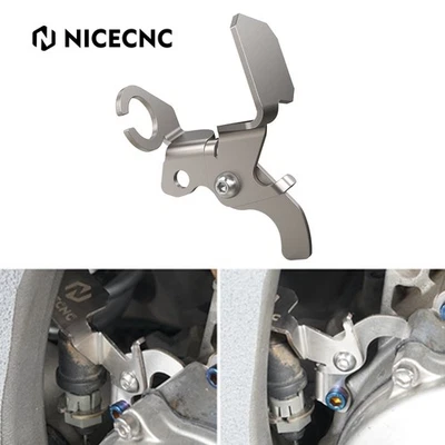 NICECNC Brake Line Clamp Bracket For Yamaha YFZ 450 R YFZ450R 2009-2024 Silver - Image 1 of 4