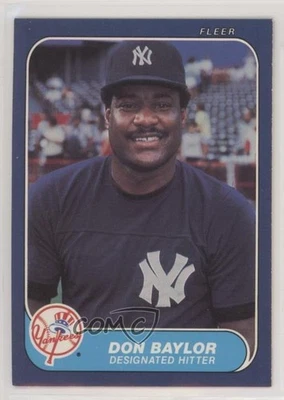 1986 Fleer Don Baylor #99 - Image 1 of 2