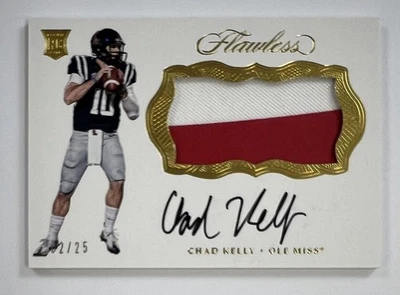 2017 Panini Flawless Collegiate #RPA-CK Chad Kelly Auto Relic 2/25 AR95 - Image 1 of 2